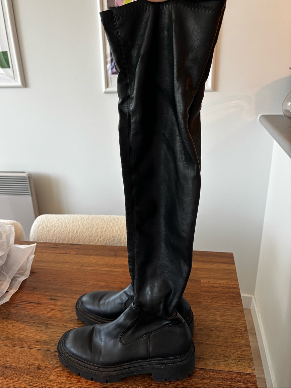 Zara Over the Knee Boots sz 37